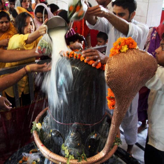 Worshiping Lord Shiva